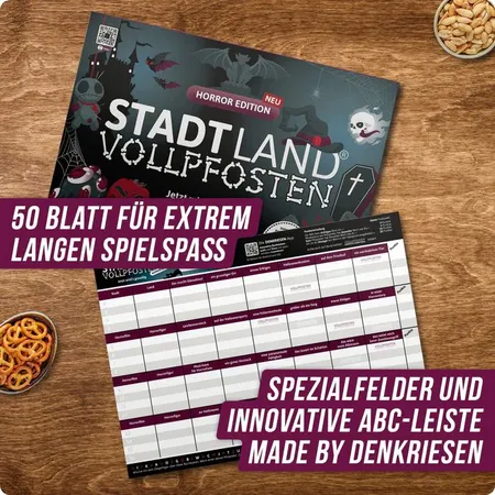 Denkriesen Stadt Land Vollpfosten - Horror Edition 