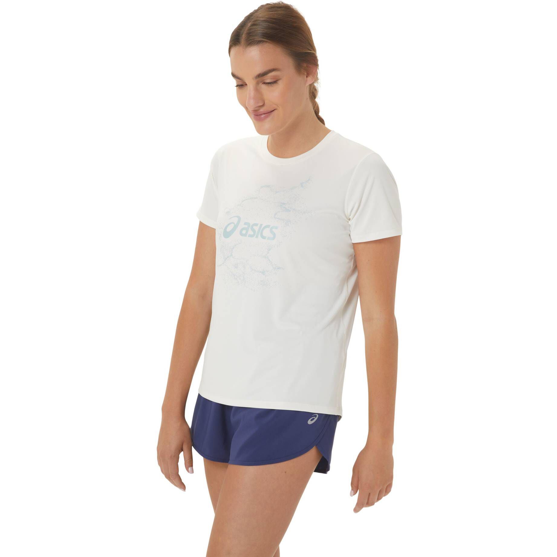 Asics| Damen Laufshirt NAGINO GRAPHIC RUN Regular Fit