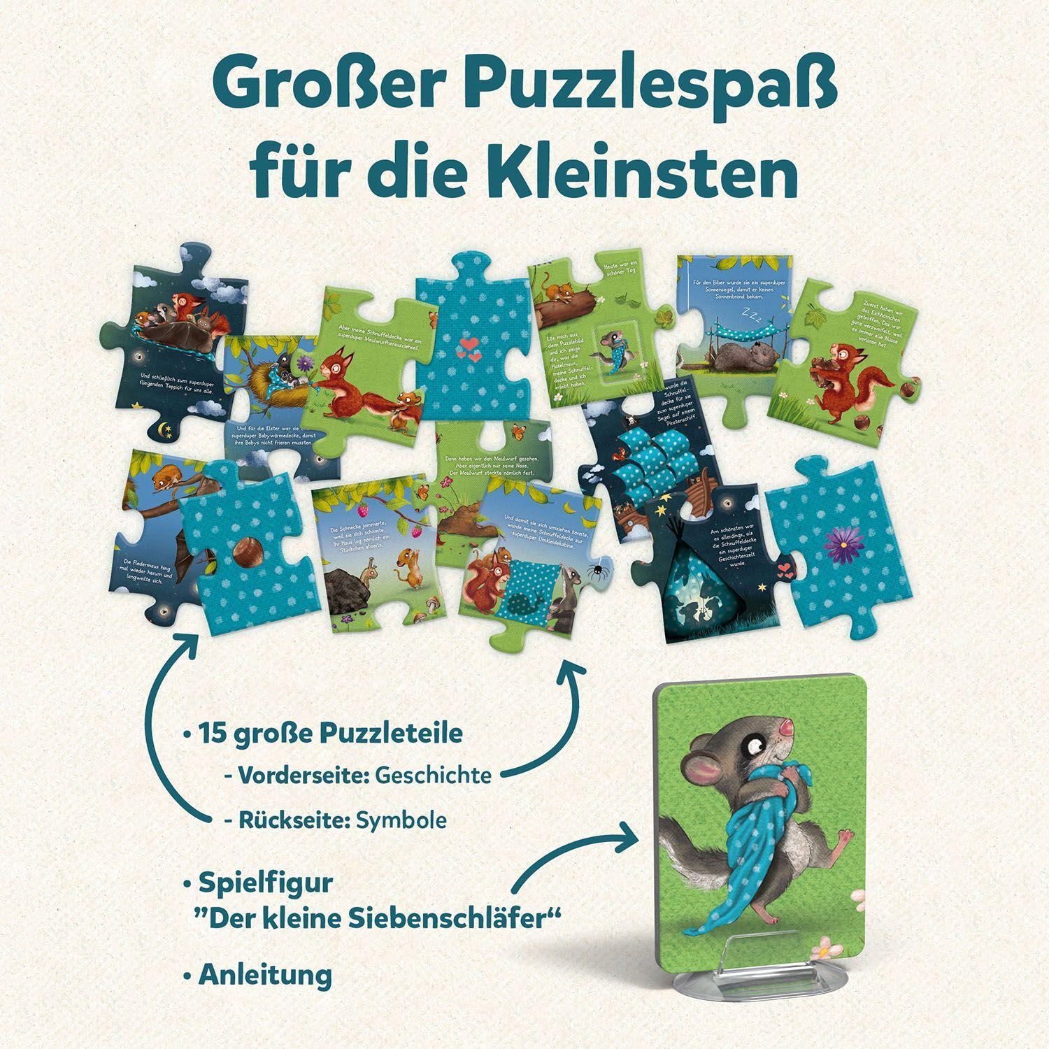 Story-Puzzle DER KLEINE SIEBENSCHLÄFER 15-teilig