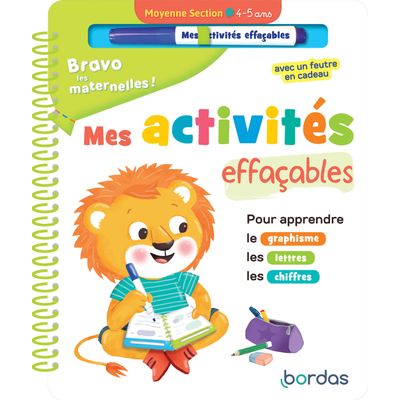 Bravo les maternelles - Mes activités effaçables - Moyenne section