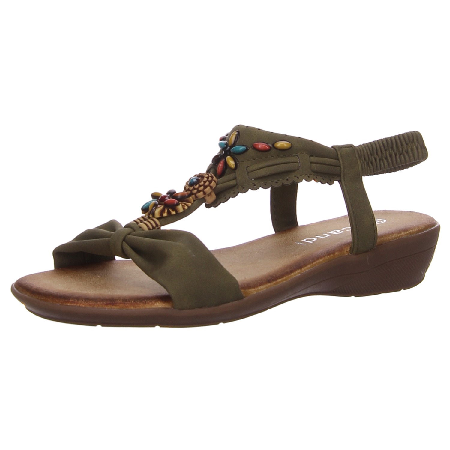 Scandi Sandaletten khaki grün