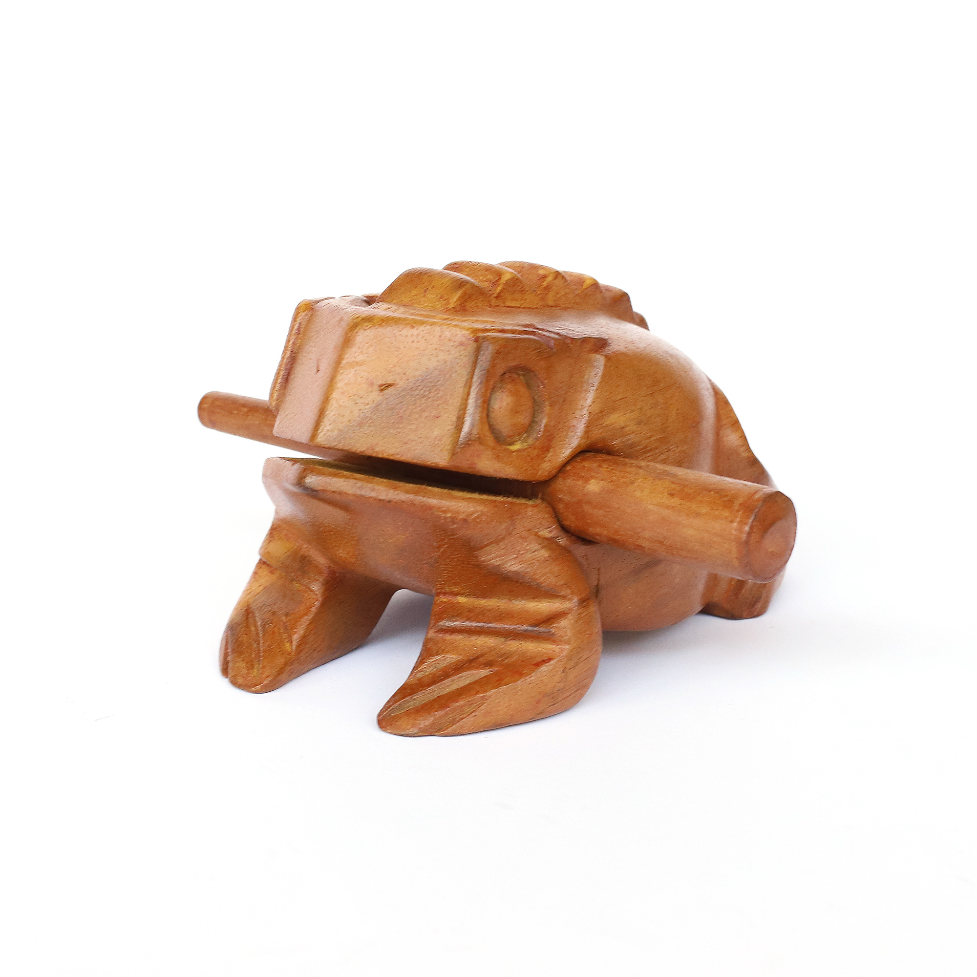Klangfrosch aus 'Albesia'-Holz, hellbraun, T 18 cm, B 10 cm, H 10 cm günstig bestellen