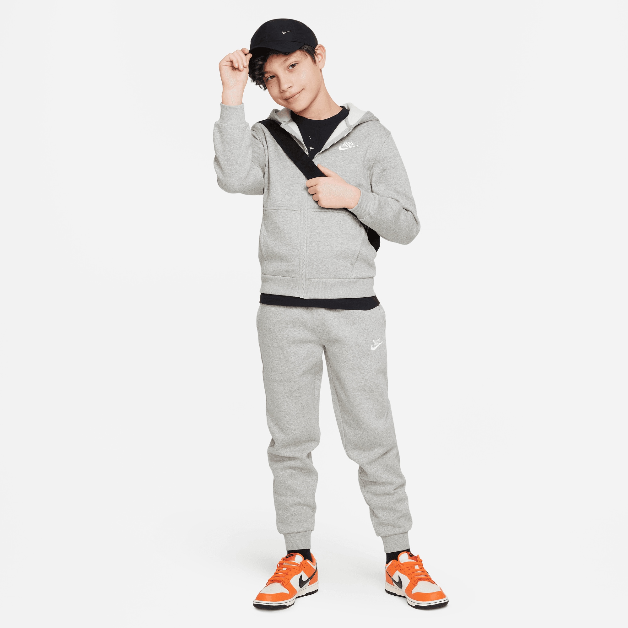 Nike Sportswear Kapuzensweatjacke »K NSW CLUB FLC HD FZ LS LBR«