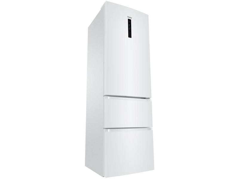 Haier Kühl-Gefrierkombination HTR3619ENPW Rechts, Wechselba Freistehender Kühlschrank kombiniert