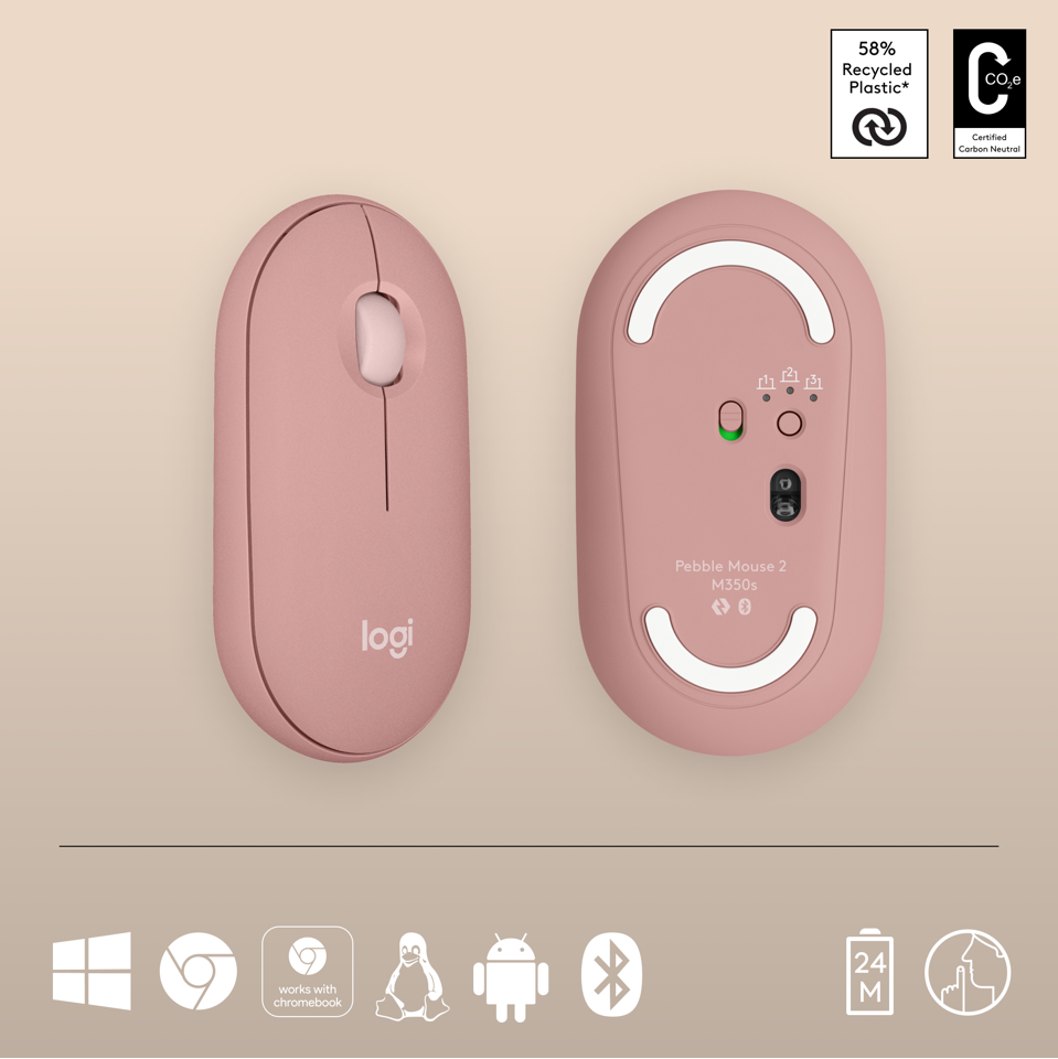 Logitech - Pebble Mouse 2 - M350s