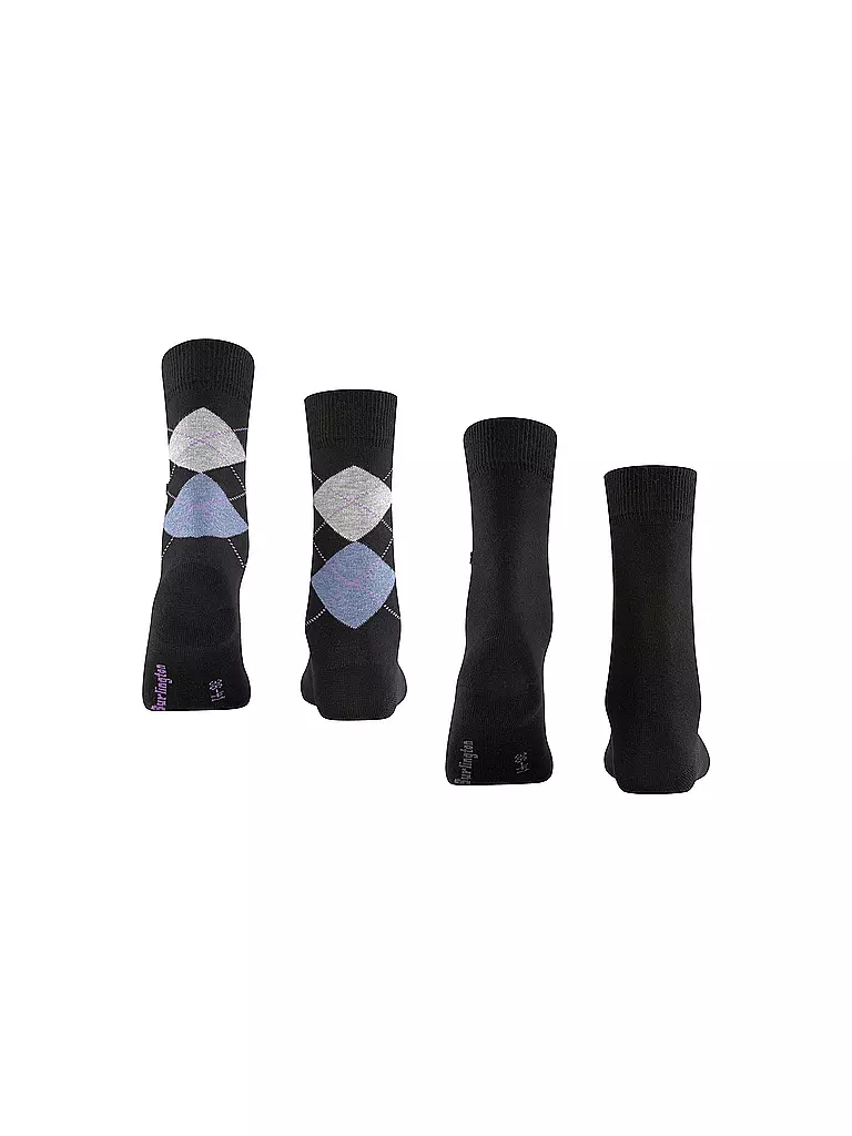 BURLINGTON Damen Socken EVERYDAY 2-er Pkg 36-41 black schwarz