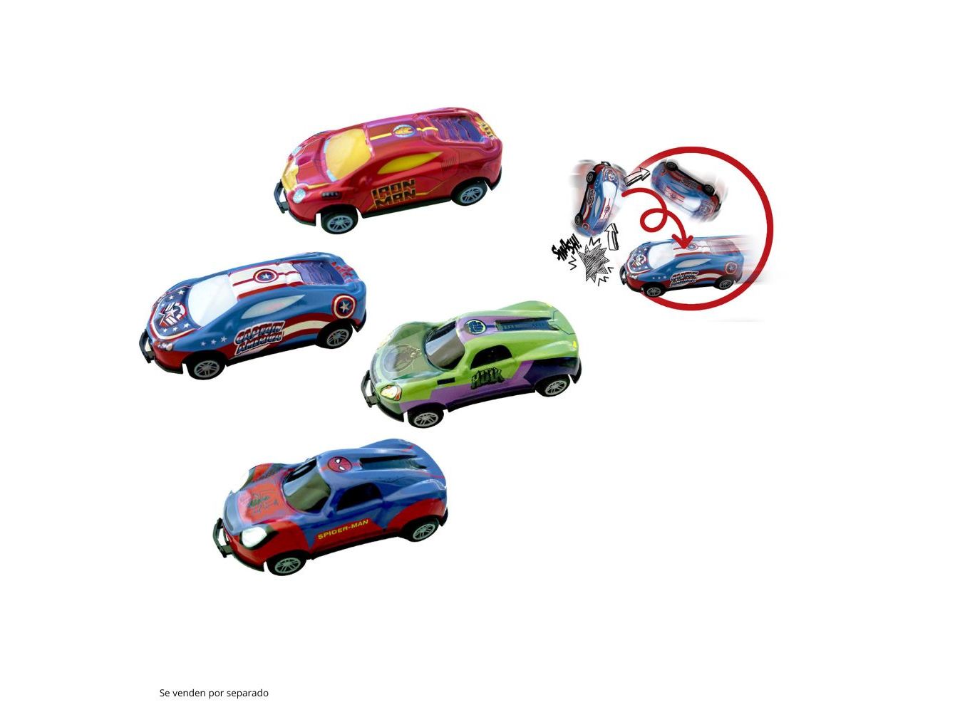 FLIP CARS MARVEL CREATIVE TOYS MODELOS SORTIDOS