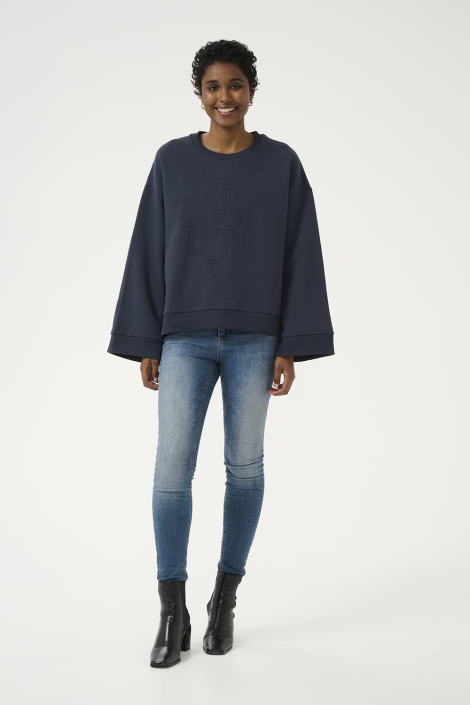 Culture blauwe dames sweater