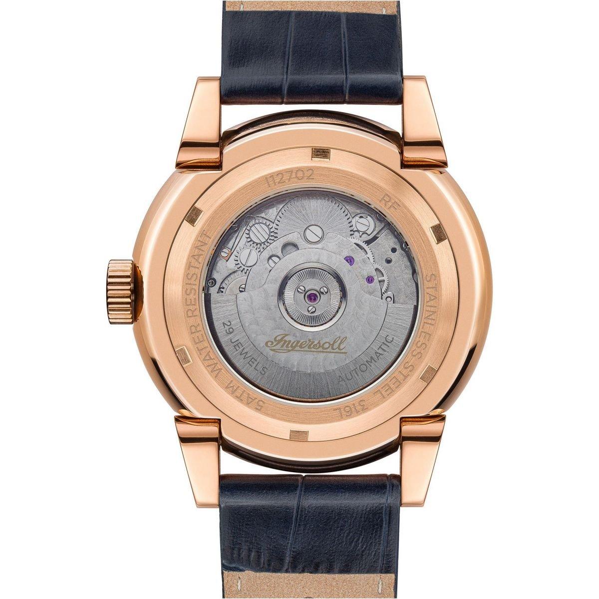 Ingersoll 1892 Swing Blue Rose Gold Watch I12702