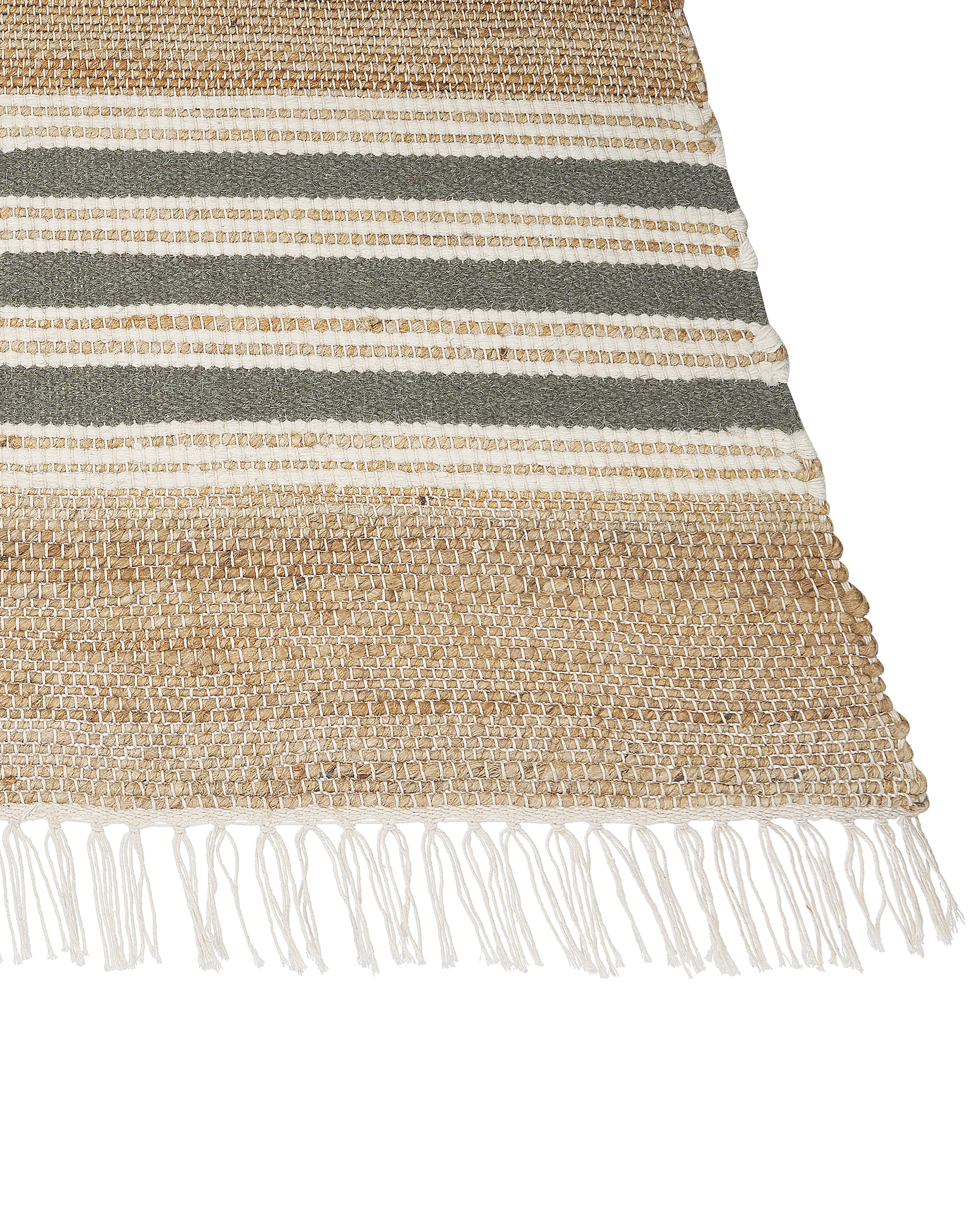Vloerkleed MIRZA Grijs 160 x 230 cm Jute