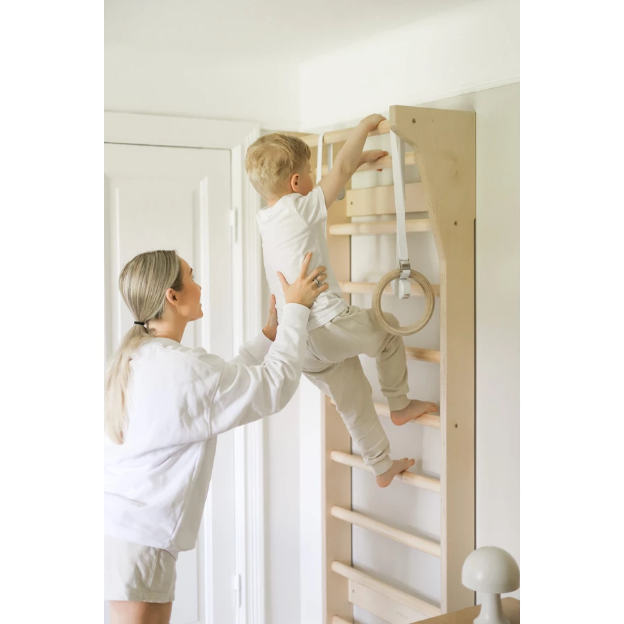 Fitwood TAIMI Sprossenwand, weiß - Birke