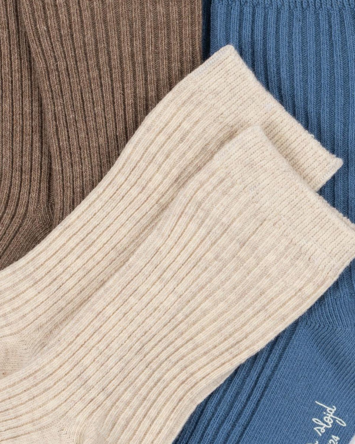 Sokker 3pk m/ forsterket fotsåle – Bomull Mix | Rib Socks