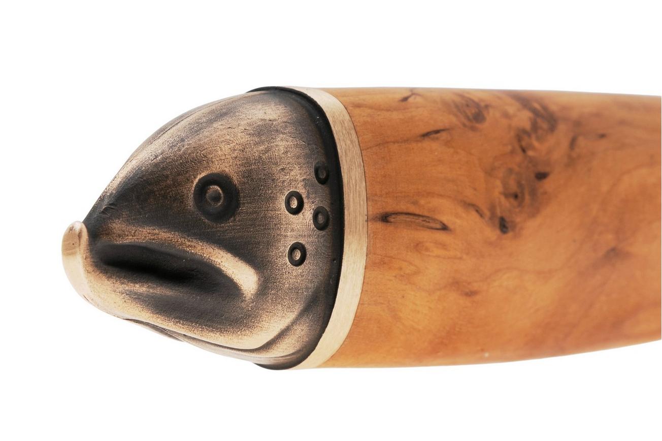 Marttiini Salmon Knife 552010W Polished 1.4034, Birch, bushcraftmes