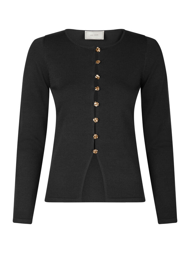 Neo Noir Teller Knit Blouse Black