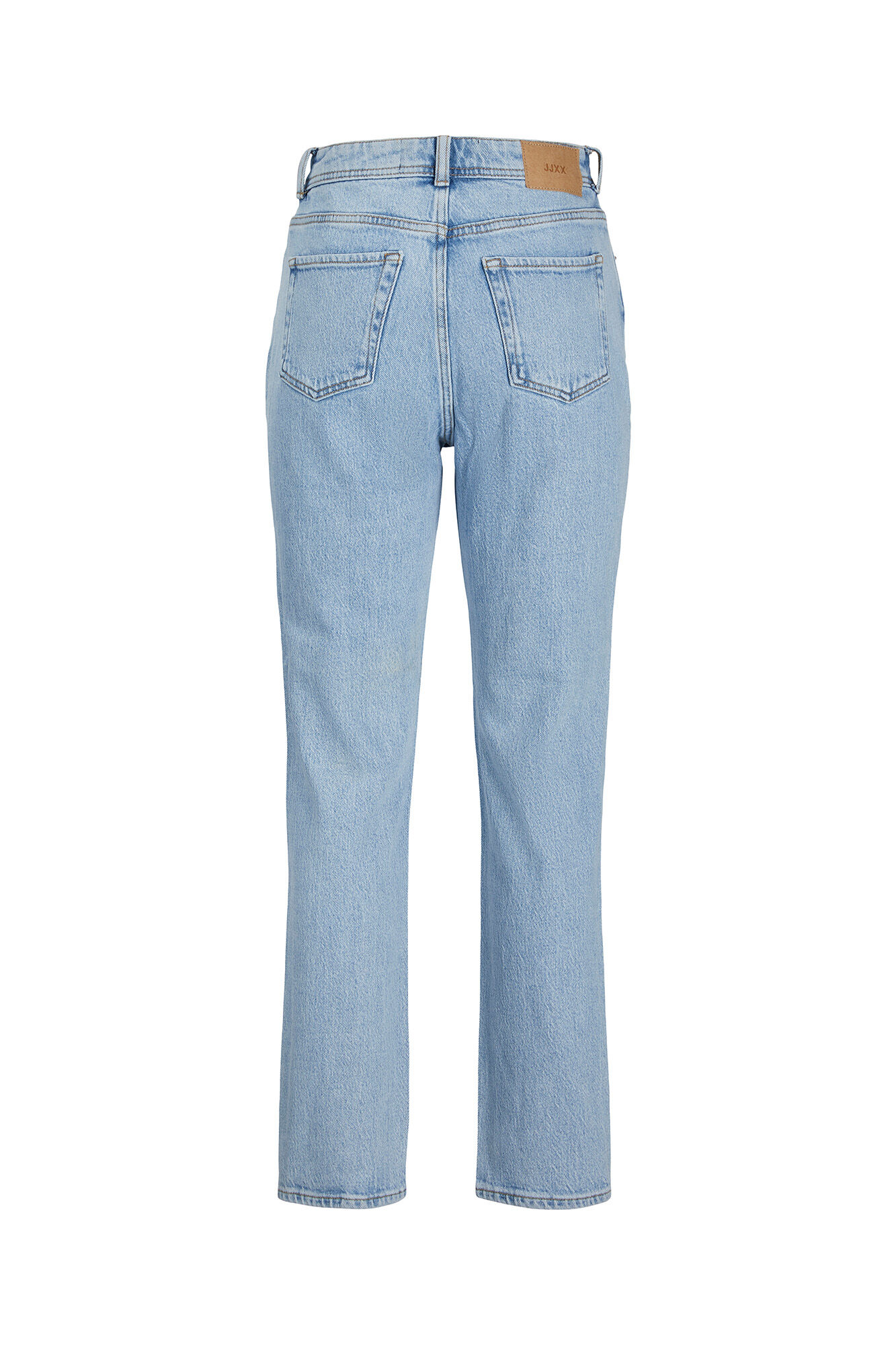 calça jeans reta clara