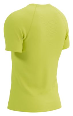 Maillot Manches Courtes Compressport Training SS Tshirt M Evening Primrose Jaune