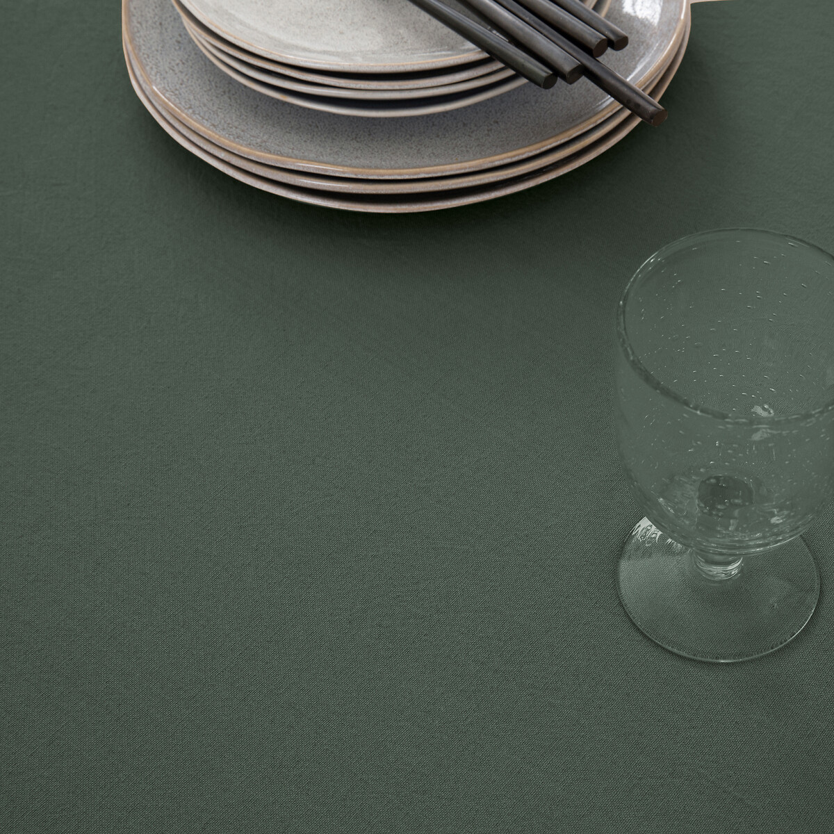 LA REDOUTE INTERIEURS<br>Toalha de mesa de algodão lavado, Tampa