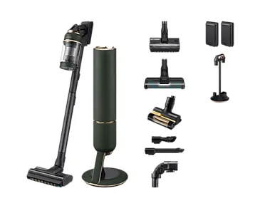 Samsung VS20B95943N, 2-in-1 stick vacuum, Poseløs, Sort, Grøn, Rektangulær, Dry, UltraFine