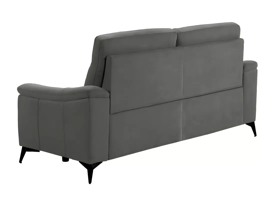Canapé de relaxation électrique microfibre Kuiza-Couleur Beige clair-2 places relax électrique