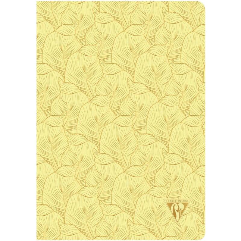 Carnet piqûre textile Neo Deco Collection Printemps-Été 14,8x21cm 96 pages ligné motifs assortis papier ivoire 90g - Assortis