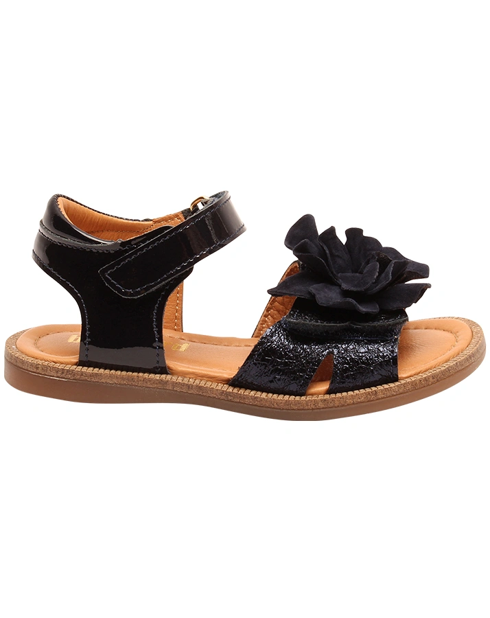 Leder-Sandalen AGNES in midnight