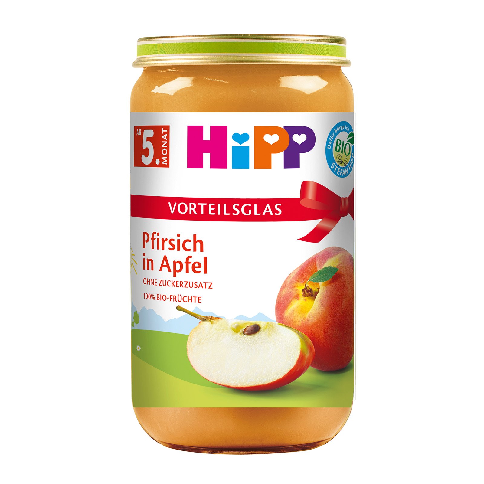 Hipp Pfirsich in Apfel