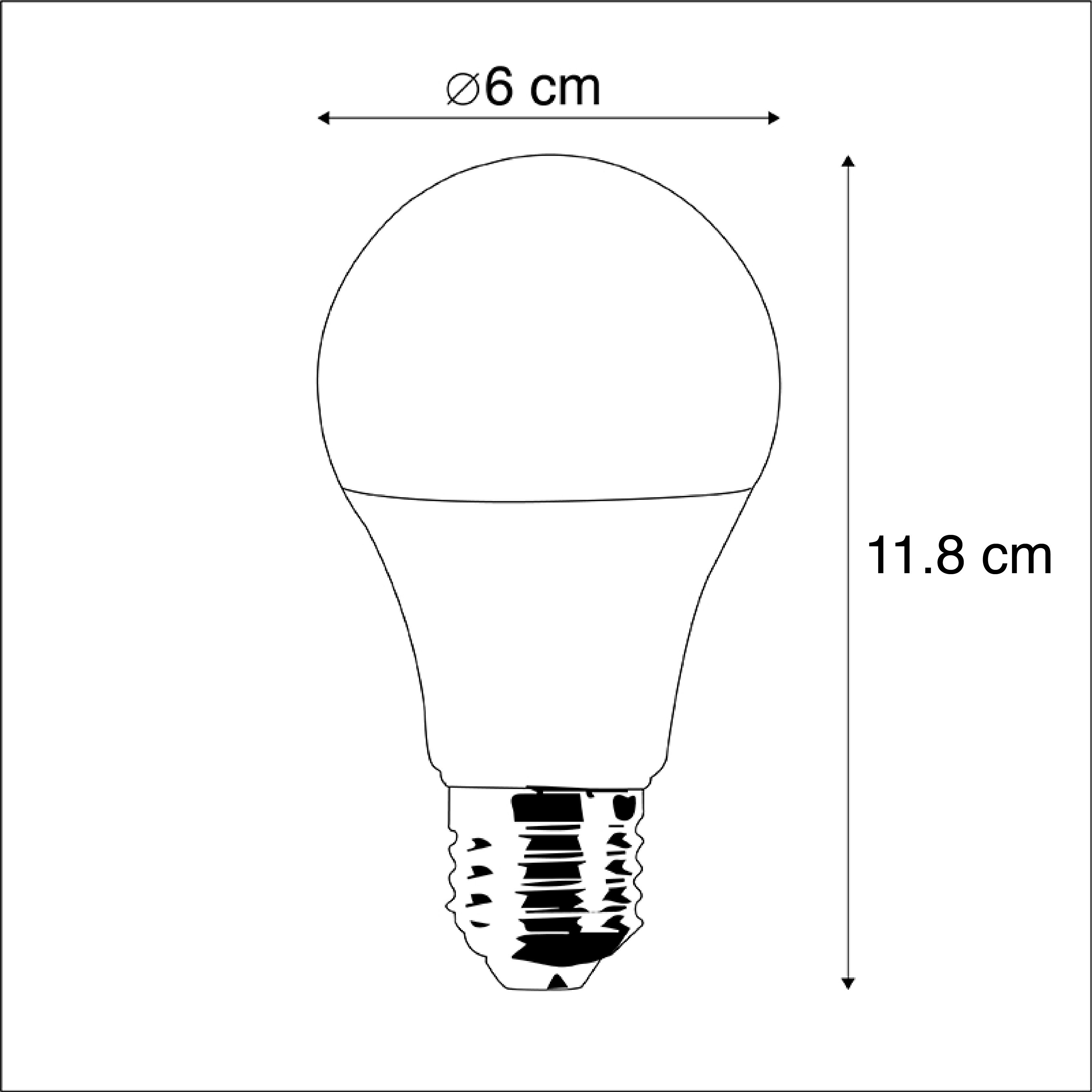 Smart E27 RGBW LED lamp A60 9W 806 lm 2200-4000K