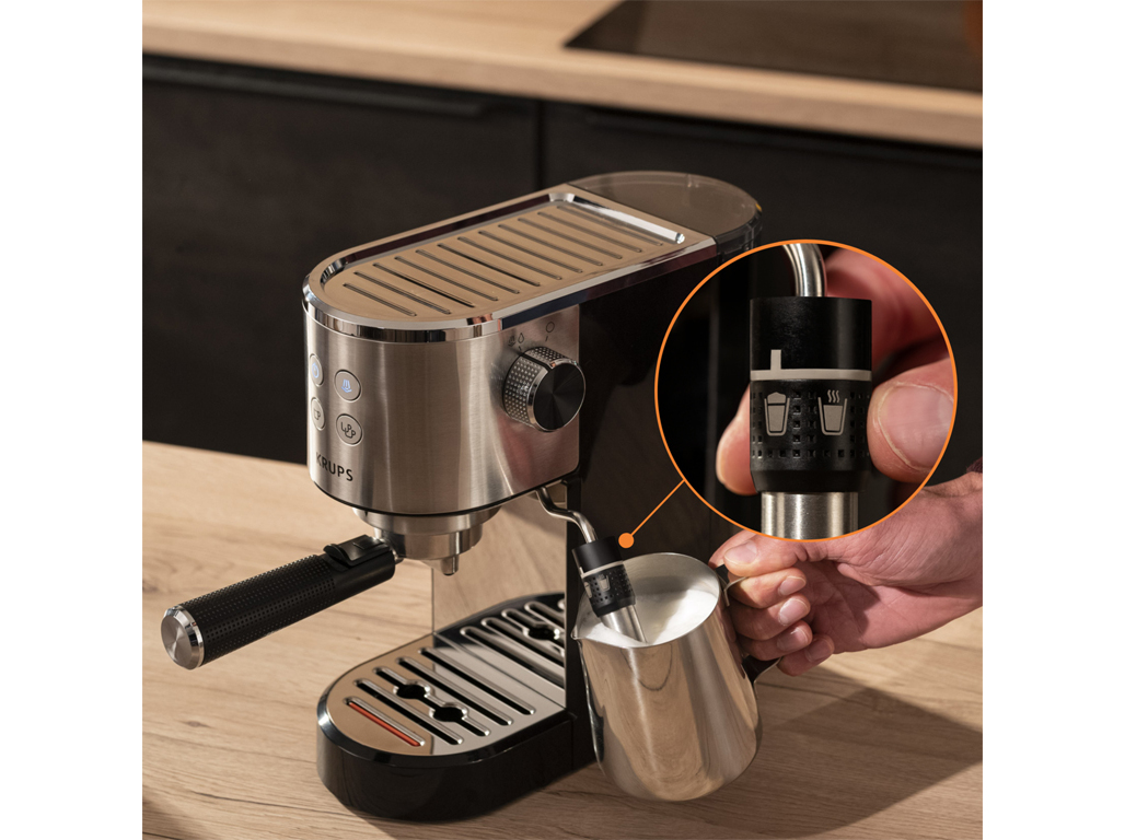 MÁQUINA DE CAFÉ EXPRESSO MANUAL KRUPS VIRTUOSO XP444C10