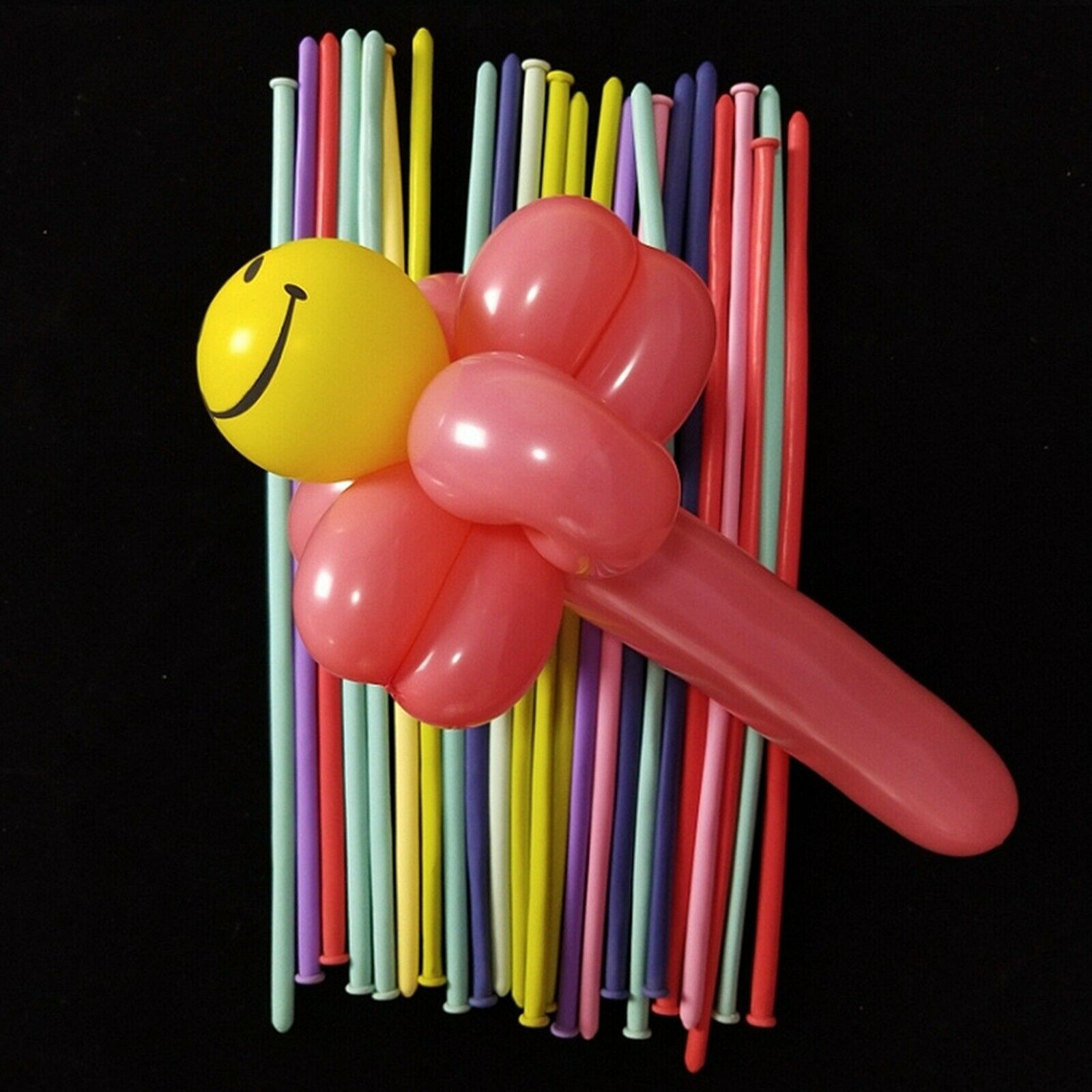 (100er Set) Modellier Ballons Party Luftballons - Pastell Farben