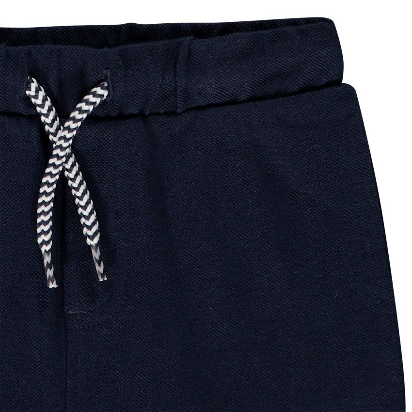 Ensemble de plage t-shirt et short en maille pour bébé garçon - Bleu marine