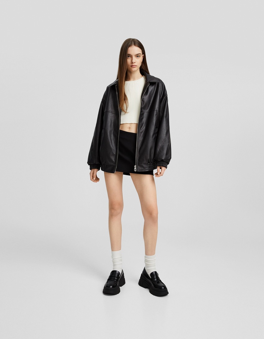 Jaqueta oversized estilo 