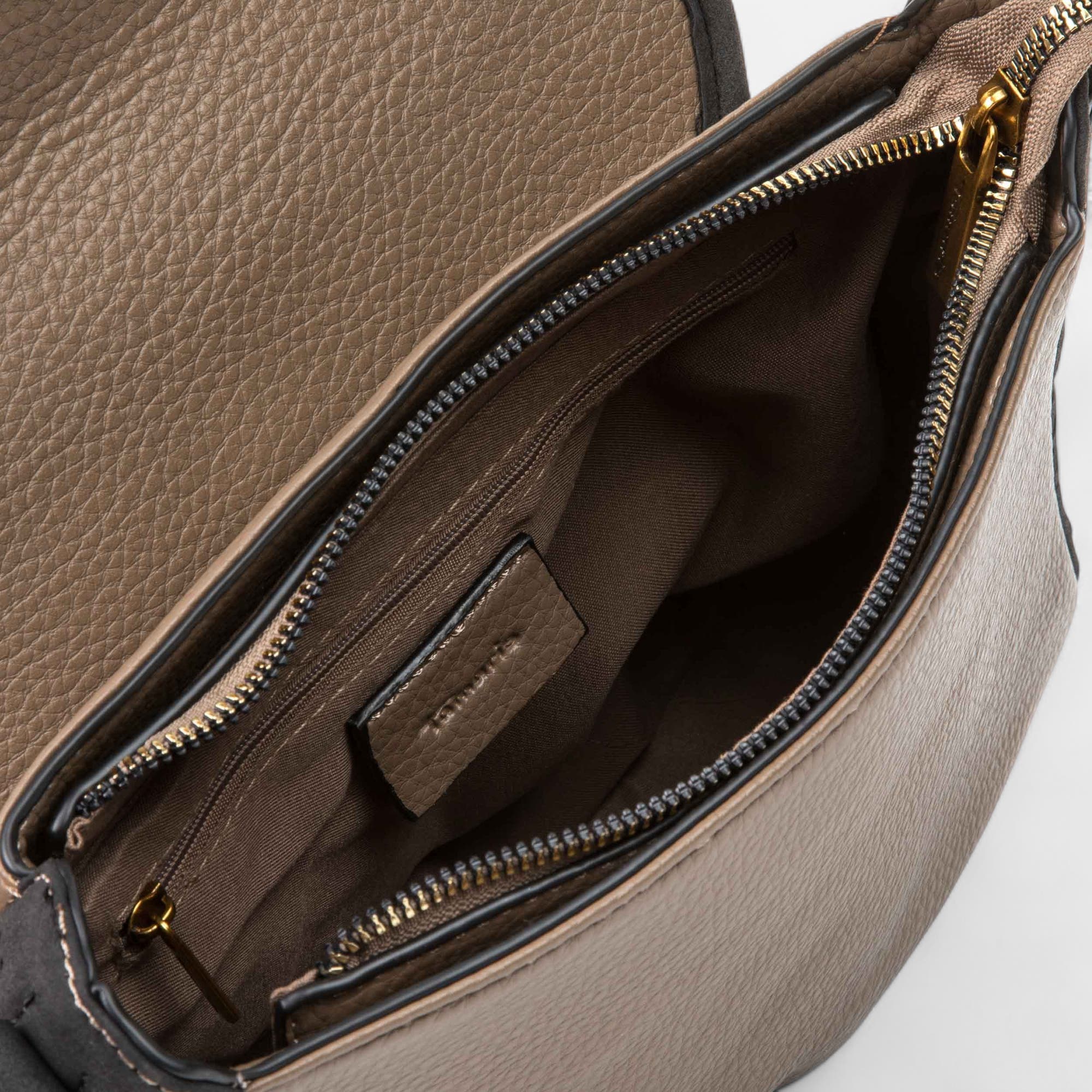 Sac bandoulière taupe