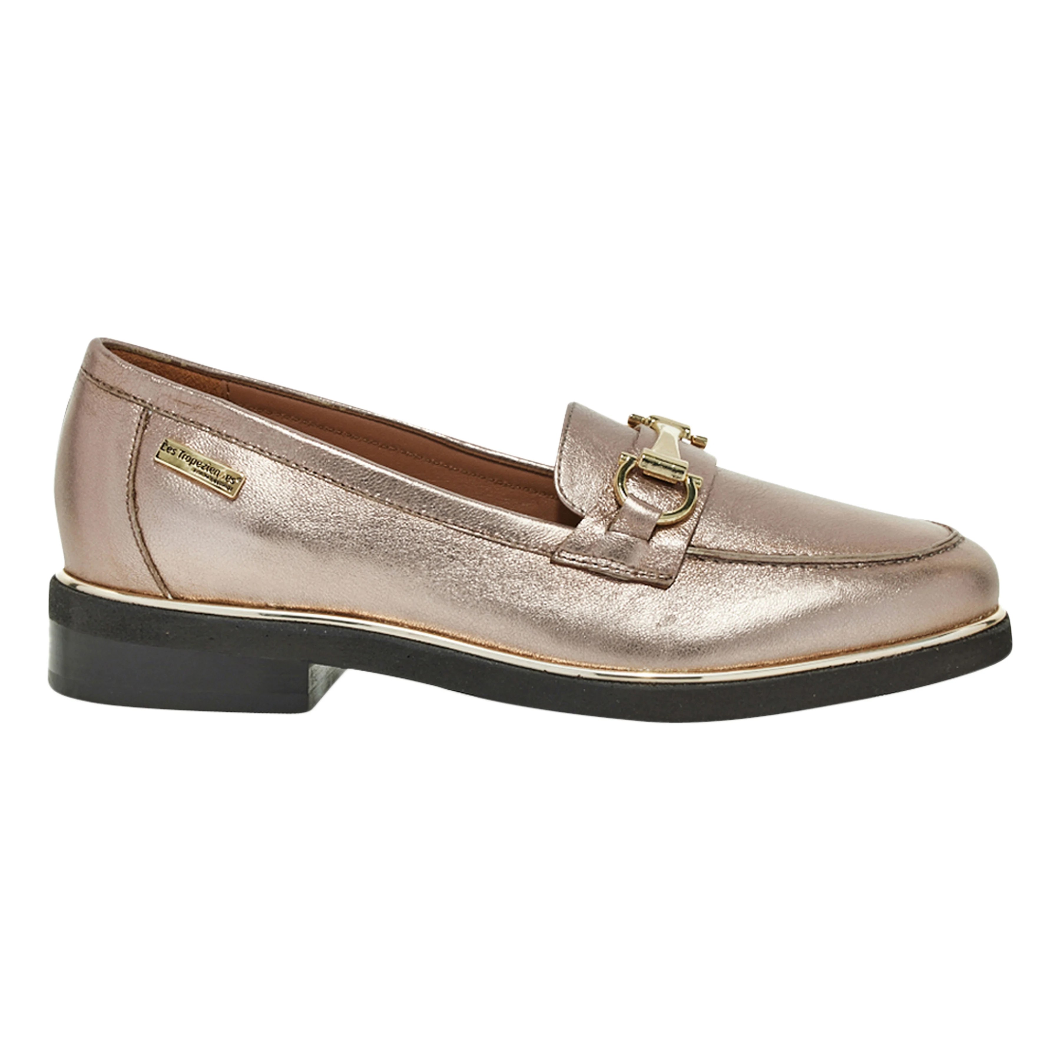 Mocassins en cuir | Doré