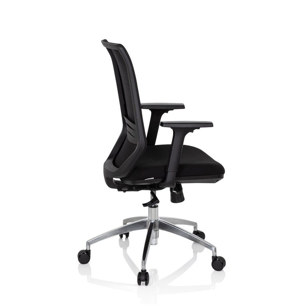 Profi Bürostuhl PROFONDO Stoff/Netzstoff mit Armlehnen (höhenverstellbar) hjh OFFICE