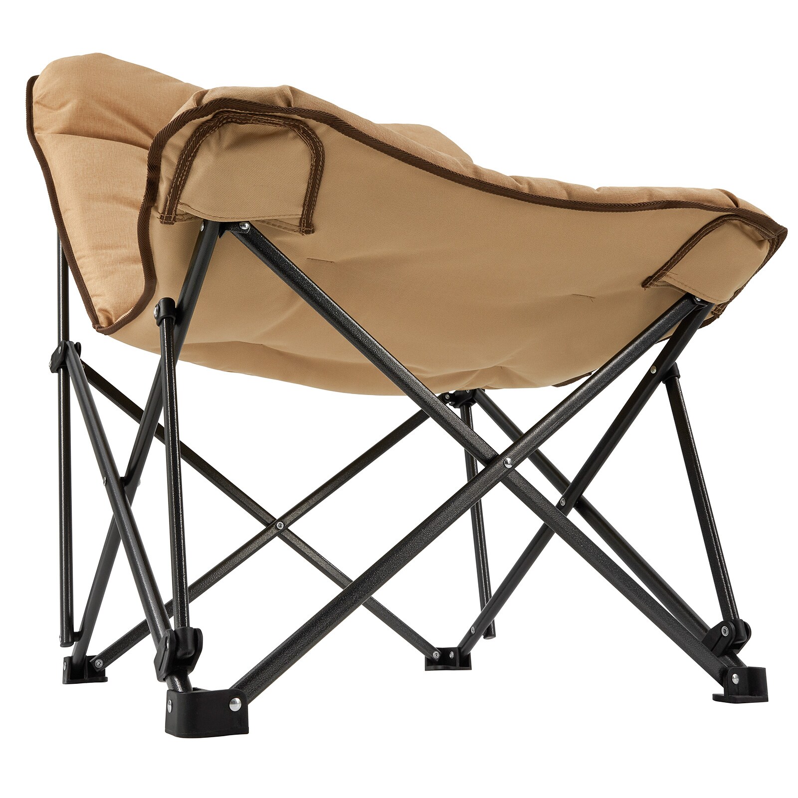 KINGCAMP Campingstuhl Lindon Relax Schmetterlingsstuhl Lounge Stuhl Stahl 136kg Farbe: beige