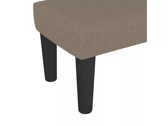Banc Taupe 70x30x30 cm Tissu