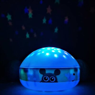 Babblarna Nattlampe Med Stjernehimmel og Vuggevise