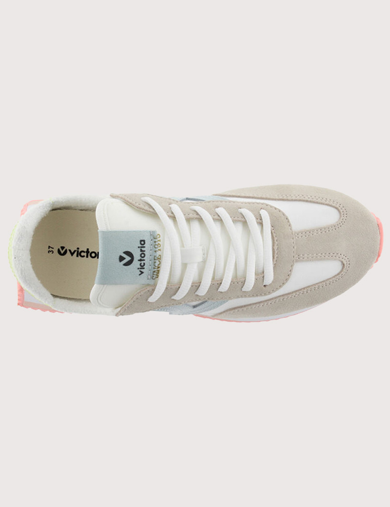 VICTORIA BASKETS FEMME RUNNING BEIGES
