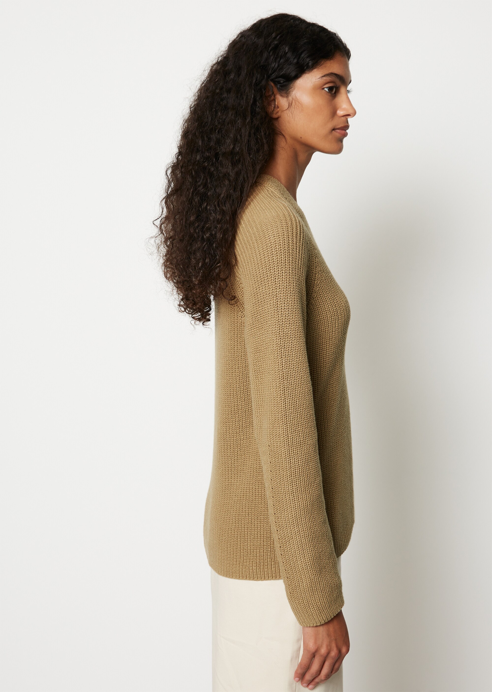 V-Neck-Strickpullover regularaus softem Baumwoll-Garn