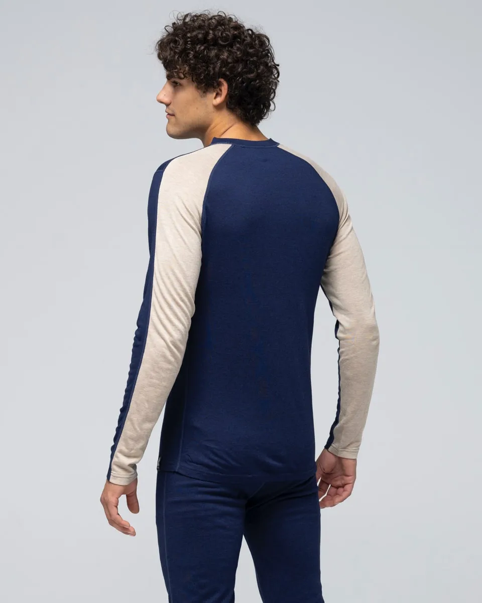 Bula Men's Retro Merino Wool Crew Navy