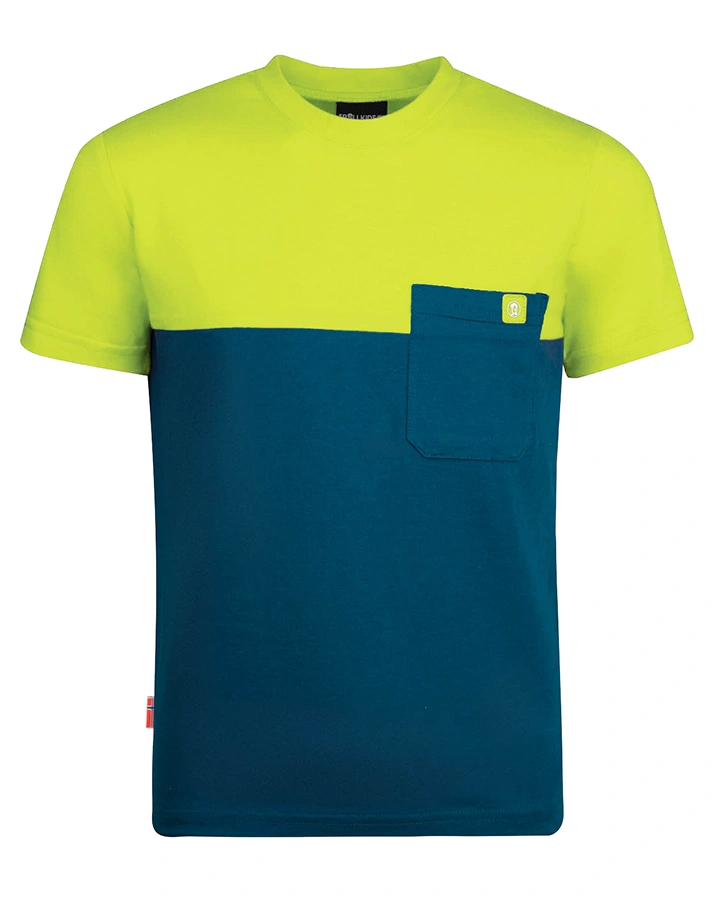 T-ShKids BERGEN Quick-dry in petrol/lime