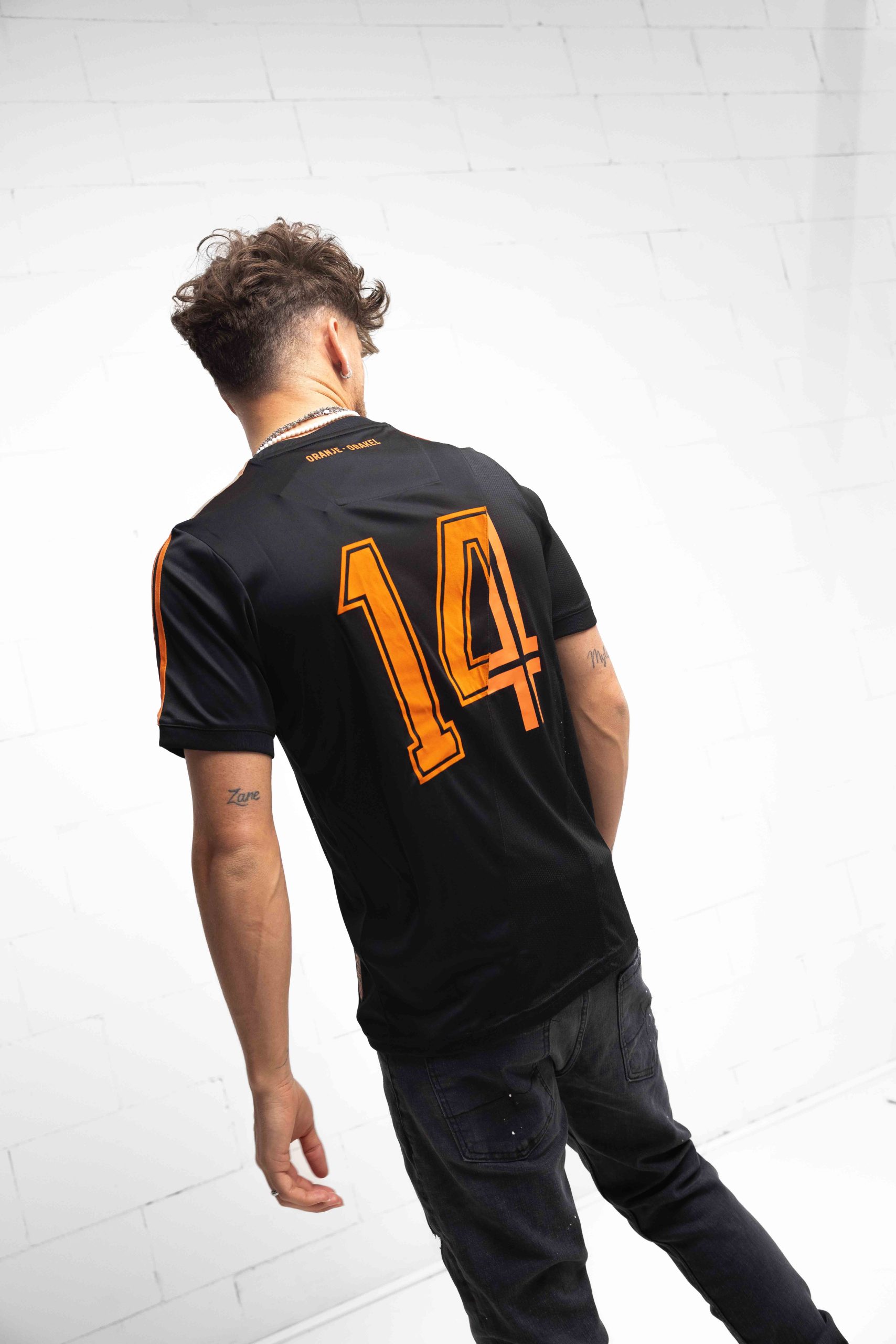 Cruyff Euro T-Shirt Heren Zwart