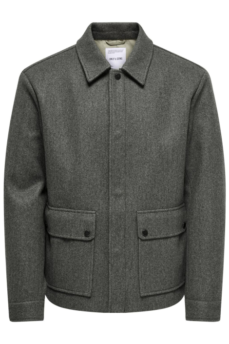 Only & Sons taupe heren jas