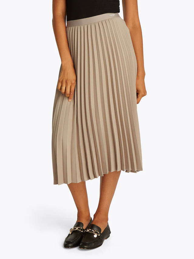 Tommy Hilfiger Plisseerock »FLUID PLEATED PULL ON MIDI SKIRT« mit rundum Falten