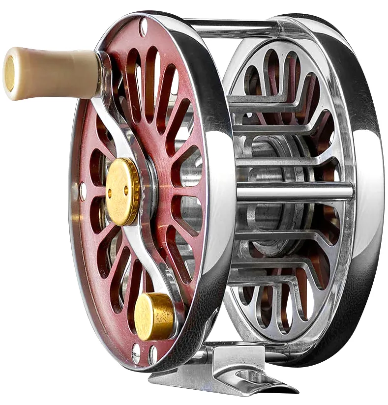 Frodin Flies Salar Burgundy Reel