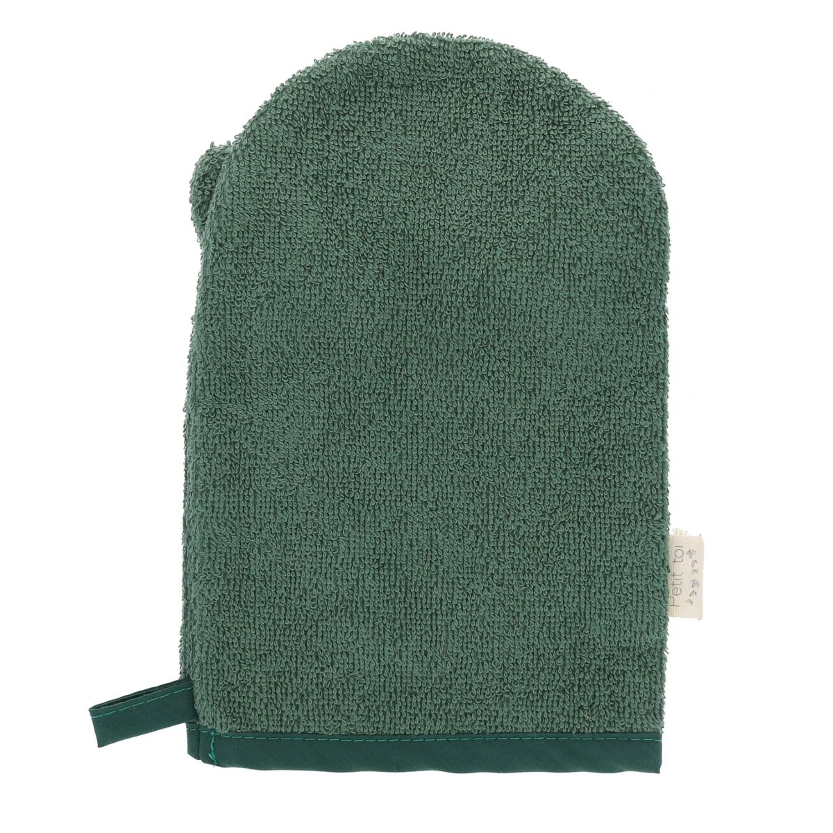 Gant de toilette éponge vert - Doux comme un agneau Petit toi