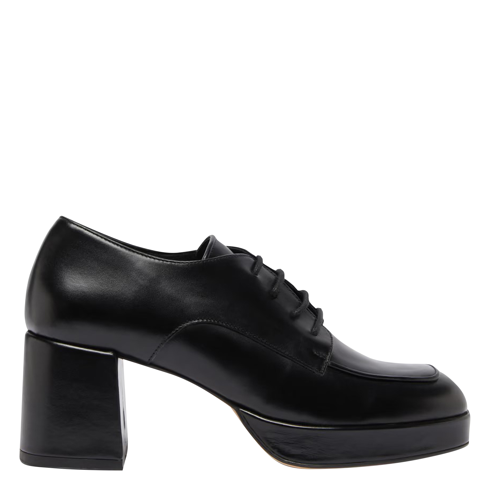 VIVALDI - Derbies à talons hauts en cuir| Noir