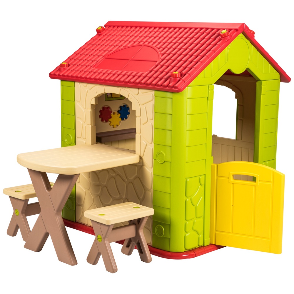 Deluxe-Spielhaus mit Tisch und Stühlen