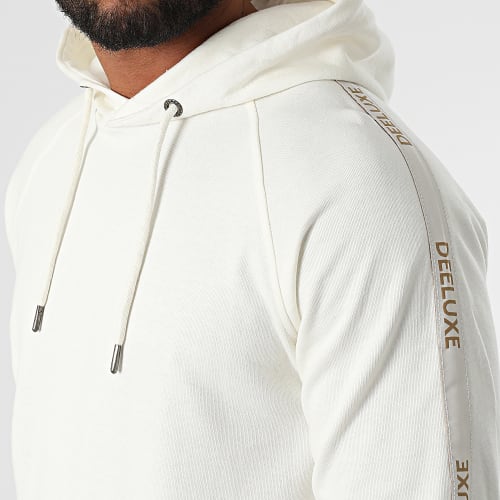 Sweat Capuche A Bandes Sum Beige