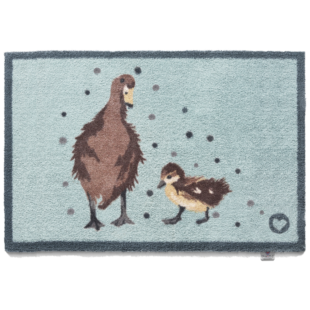 Tapis d'entrée en matière recyclée 65 x 85 cm canards